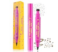 LOPHE Lápiz de Freckle Pen, Bolígrafo de Doble Punta para Pecas, Lápiz de Freckles con Sello y Bolígrafo de Pecas Falsas 2 en 1, Herramienta de Maquillaje de Peca Natural para Mujeres, 02 Caramelo