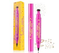 LOPHE Lápiz de Freckle Pen, Bolígrafo de Doble Punta para Pecas, Lápiz de Freckles con Sello y Bolígrafo de Pecas Falsas 2 en 1, Herramienta de Maquillaje de Peca Natural para Mujeres, 01 Marrón Beige