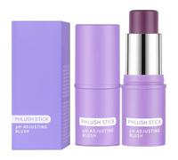 LOPHE Lipstick Colorete en Barra pH-Activado, 8g Barra de Rubor Reactivo en Crema, Colorete en Bar Que Cambia de Color, Stick Multiuso pH Blush para Mejillas y Labios, Acabado Mate Natural, 1 Unidad