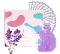 LOPHE Parches Ojos Bolsas y Ojeras, 30 Pares Parches Ojos de Gel, Eye Patches Hidratante con Extracto de Lavanda, Under Eye Gel Patches, Máscara Independiente para Hidratar y Reducir Arrugas (Púrpura)