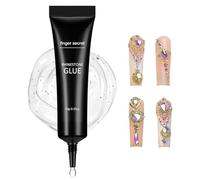 LOPHE Pegamento Uñas, Nail Art Gel, Adhesivo Para Gemas, Pegamento para Diamantes de Imitación y Cristal, Adhiera Firmemente Los Accesorios para Uñas, Fácil de Usar, Arte de Uñas 3D DIY (10g)