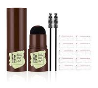 LOPHE Plantilla Cejas, Kit De Sello De Cejas con Brocha, Marrón Claro