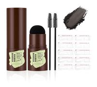 LOPHE Plantilla Cejas, Kit De Sello De Cejas con Brocha, Negro