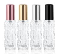 LOPHE Pulverizador Colonia Recargable, 4 x 10ML Botella Atomizadora Perfume | Botella de Spray Recargables para Viaje Frasco Decants Perfumes, Mini Perfumador Cristal, Glass Spray Bottles Portátil
