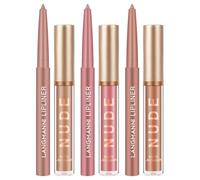LOPHE Set de Brillo de Labios, 6 En 1 Lip Combo Labios, 3 Labiales Líquidos Mate y 3 Delineadores, Lápiz Labial de Larga Duración, Pintalabios Permanente Para Maquillaje de Mujer (Conjunto C-#9#10#11)