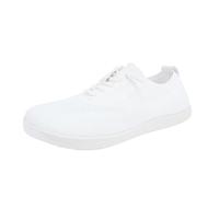 LOPILY Alpargatas Mujer Casual Shoes Summer Fashion Hollow Breathable Flat Heel Soft Sole Casual Shoes (White, 42)