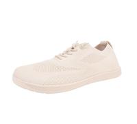 LOPILY Alpargatas Mujer Casual Shoes Summer Fashion Hollow Breathable Flat Heel Soft Sole Casual Shoes (Beige, 38)