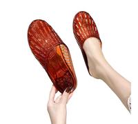 LOPILY Antideslizantes Zapatos para Mujer Sandalias De Plástico Zapatos Clásicos Sandalias Planas Zapatos De Playa De Ligeros Y Cómodos Mules Y Zuecos Antideslizantes (Watermelon Red, 38)