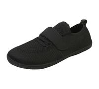 LOPILY Ballet Mujer Ethnic Casual Shoes Fashion Hollow Breathable Flat Heel Soft Sole Casual Shoes (Black, 42)