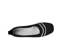 LOPILY Bambas Mujer Negras Mujer, Zapatillas y Transpirables para Caminar, Zapatos de sin Cordones, Zapatillas de Deporte con Soporte para el (Black, 37)