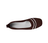 LOPILY Bambas Mujer Negras Mujer, Zapatillas y Transpirables para Caminar, Zapatos de sin Cordones, Zapatillas de Deporte con Soporte para el (Coffee, 39)