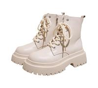 LOPILY Bota Cowboy Negra Mujer para mujer Botines Botas Zapatos sencillos para damas Zapatos casuales (White, 41)