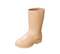 LOPILY Botas Agua Forradas Womens Ankle Rainboot Garden Boot Ladies Rubber Outside Work With Comfort (Khaki, 41)