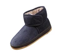 LOPILY Botas Cana Media Mujer para mujer, zapatos de algodón cómodos de invierno, botas de nieve Waetpoof (Blue, 44)