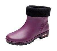 LOPILY Botas Cowboy Summer Autumn And Winter Short Sleeved Cotton Removable And Washable Outdoor Fashion Work Fishing Car Wash Kitchen Non Slip Warm Rain Boots (Purple, 40)