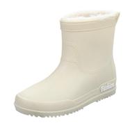 LOPILY Botas De Agua De Hombre Winter Top Plus Velvet Fixed Velvet Outdoor Fashion Work Fishing Kitchen Non Slip Warm Rubber Shoes Rain Boots (White, 40)