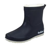 LOPILY Botas De Agua De Hombre Winter Top Plus Velvet Fixed Velvet Outdoor Fashion Work Fishing Kitchen Non Slip Warm Rubber Shoes Rain Boots (Black, 39)