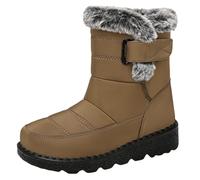LOPILY Botas Mujer Nieve Impermeables Warm Boots Weather Comfortable And (Coffee, 38)