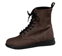 LOPILY Botas Negras Camperas Mujer Plana sólida con zapatos Características: (Brown, 40)
