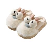 LOPILY Botines Azul Mujer Slippers Non Slip Cotton Linen Indoor And Outdoor Home Slipper Sandals Open Toe Bedroom Breathable Shoes (Beige, 40)