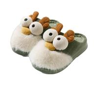 LOPILY Botines Azul Mujer Slippers Non Slip Cotton Linen Indoor And Outdoor Home Slipper Sandals Open Toe Bedroom Breathable Shoes (Green, 40)