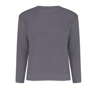LOPILY Camiseta Hombre Manga Larga Color Under The Crew Neck Sweater Loose Casual Knitwear (Dark Gray, XL)