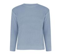 LOPILY Camiseta Hombre Manga Larga Color Under The Crew Neck Sweater Loose Casual Knitwear (Light Blue, XXXXL)