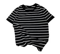 LOPILY Camiseta Hombre Roja Hombre Corta a Ajustadas con Cuello para Hombre (Black, M)