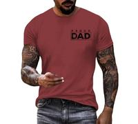 LOPILY Camisetas Hombre Manga Larga Hombre Deportes y Actividades al, para Vacaciones, de Calle, Camisas de Manga Corta con Cuello Vuelto (Wine, XXL)