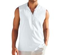 LOPILY Chaleco Calefactor cómoda de verano para hombre con estampado digital 3D de Animal (White, M)