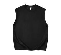 LOPILY Chaleco Niño Invierno Color Suede Flat Sleeveless Vest (Black, L)