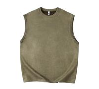 LOPILY Chaleco Niño Invierno Color Suede Flat Sleeveless Vest (Green, XXXL)