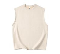 LOPILY Chaleco Niño Invierno Color Suede Flat Sleeveless Vest (Khaki, XXXXXL)