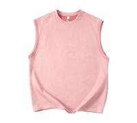 LOPILY Chaleco Niño Invierno Color Suede Flat Sleeveless Vest (Pink, XXXL)