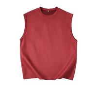 LOPILY Chaleco Niño Invierno Color Suede Flat Sleeveless Vest (Wine, XXL)