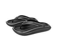 LOPILY Chanclas Cuña Piscina Goma Shower Beach Pool Bathroom Slippers (Black, 44)