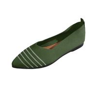 LOPILY Chanclas Mujer Confort mujer, con tejido volador, punta redonda, un solo pie, con, zapatos de trabajo individuales. (Green, 37)