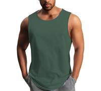 LOPILY Chaqueta Entretiempo Hombre para hombre, transpirable, para correr al, ocio, entrenamiento, sin mangas, talla grande, baloncesto, fitness (Mint Green, M)