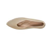 LOPILY Colegiales Niña Conguitos Zapatos de Vestir para Mujer, Negros, con Punta Puntiaguda, de Malla Tejida, Planos, sin Cordones, Informales, para Negocios. (White, 41)