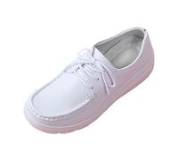 LOPILY Deportivas Mujer De Vestir Mujer, Pasos Ligeros, Elegantes para Caminar (White, 36)