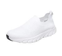 LOPILY Deportivas Mujer Vestir para Correr al Libre para Parejas, Zapatos Transpirables (White, 36)