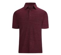 LOPILY Ejercicios Informal Holgada de Manga Corta de Color Liso para Hombre (Wine, L)
