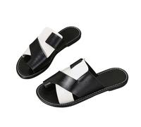 LOPILY Go Sexy Zapatillas Mujer de verano a juego, de una sola línea, informales, con de pez, de comercio exterior (White, 42)