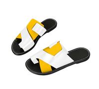 LOPILY Go Sexy Zapatillas Mujer de verano a juego, de una sola línea, informales, con de pez, de comercio exterior (Beige, 42)