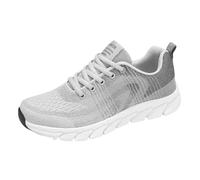 LOPILY Pie Zapatillas Soft Sole Women's Shoes Mesh Lightweight Casual Sneakers (Grey, 39)