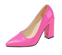 LOPILY Plantillas De Mujer Mujer, Zapatos Transpirables, Zapatos Casuales, Zapatos de Trabajo livianos Unisex, Zapatillas de Trabajo Deportivas Transpirables sin Cordones (Hot Pink, 36)