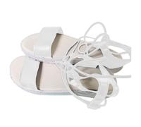 LOPILY Sandalia Chancla Mujer de verano para mujer (White, 36)