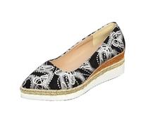 LOPILY Sandalia Plana cordones para mujer, zapatos informales de con cuña, cerrados, con punta redonda y tacones gruesos, sandalias de vestir, sin cordones para otoño y verano, zapatos (Silver, 38)