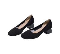 LOPILY Sandalia Plana de Cuero para Mujer Pasos Ligeros Caminar Elegante (Black, 36)