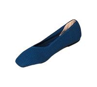 LOPILY Sandalia Transparente Plana transpirables y suaves, zapatos de antideslizantes para caminar, zapatillas de deporte con soporte para el (Blue, 39)